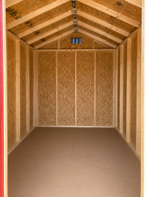 8'x12' Economy Ranch Gable Wood Shed