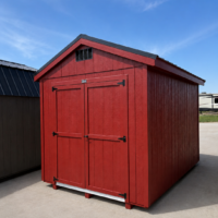 8'x12' Economy Ranch Gable Wood Shed