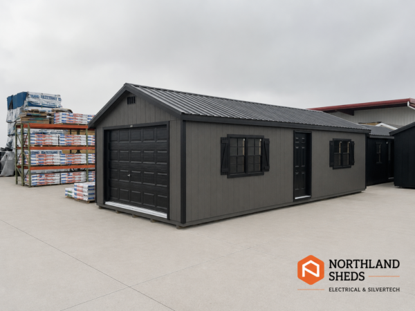 14'x32' Ranch Gable Wood Panel Garage