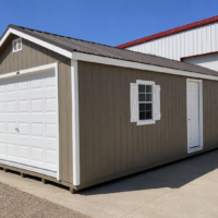 14'x32' Ranch Gable Wood Panel Garage