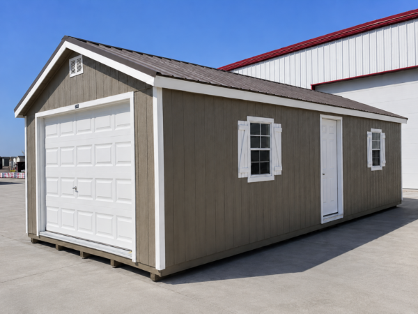 14'x32' Ranch Gable Wood Panel Garage