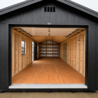 74925-1 12'x28' Ranch Gable Wood Panel Garage