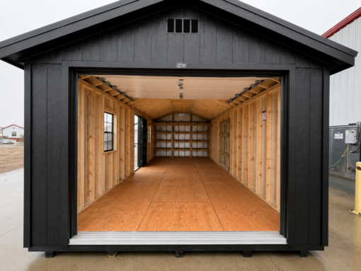 74925-1 12'x28' Ranch Gable Wood Panel Garage