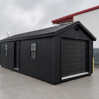 74925 12'x28' Ranch Gable Wood Panel Garage