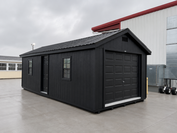 12'x28' Ranch Gable Wood Panel Garage