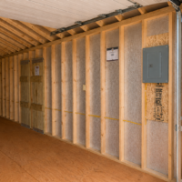 12'x28' Ranch Gable Wood Panel Garage