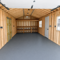 12'x28' Ranch Gable Wood Panel Garage