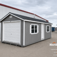 12'x28' Ranch Gable Wood Panel Garage