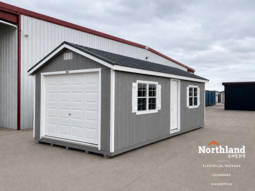12'x28' Ranch Gable Wood Panel Garage