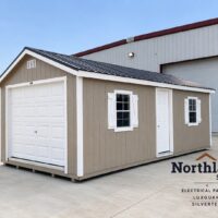 12'x24' Ranch Gable Wood Panel Garage