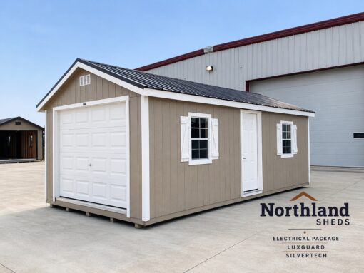 12'x24' Ranch Gable Wood Panel Garage