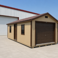 12'x24' Ranch Gable Wood Panel Garage