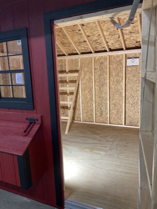8'x12' Quaker Gable Wood Panel Chicken Coop