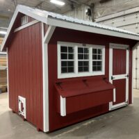 8'x12' Quaker Gable Wood Panel Chicken Coop