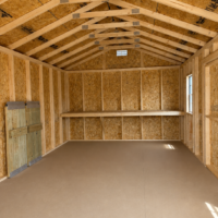 12'x20' Economy Ranch Gable Wood Shed
