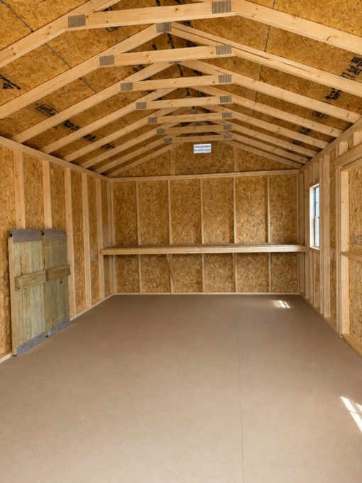 12'x20' Economy Ranch Gable Wood Shed