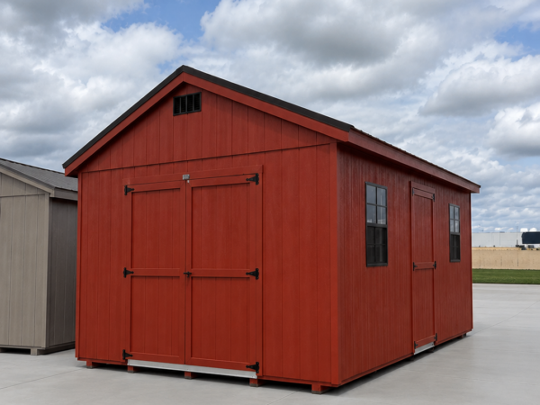 12'x20' Economy Ranch Gable Wood Shed