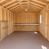 75273-1 12'x20' Economy Ranch Gable Wood Shed