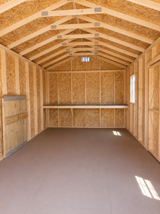 75273-1 12'x20' Economy Ranch Gable Wood Shed