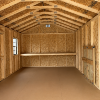 75277-1 12'x20' Economy Ranch Gable Wood Shed