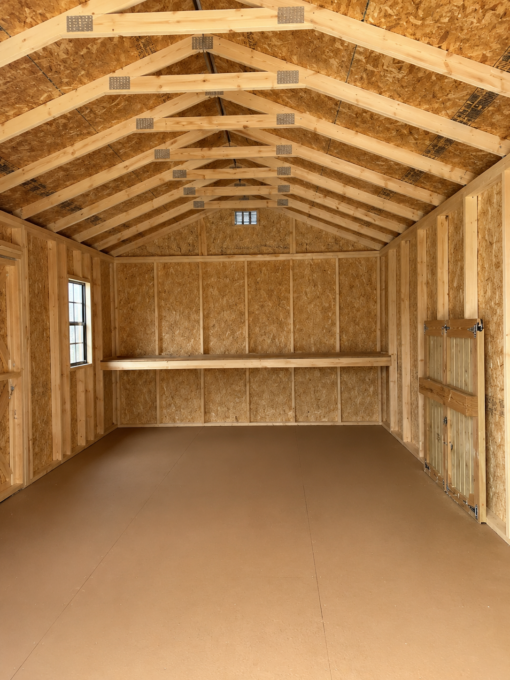 75277-1 12'x20' Economy Ranch Gable Wood Shed