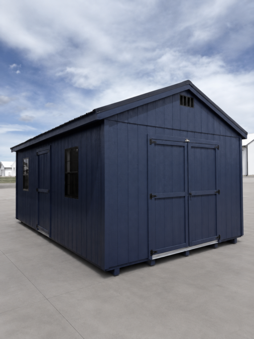 75277 12'x20' Economy Ranch Gable Wood Shed
