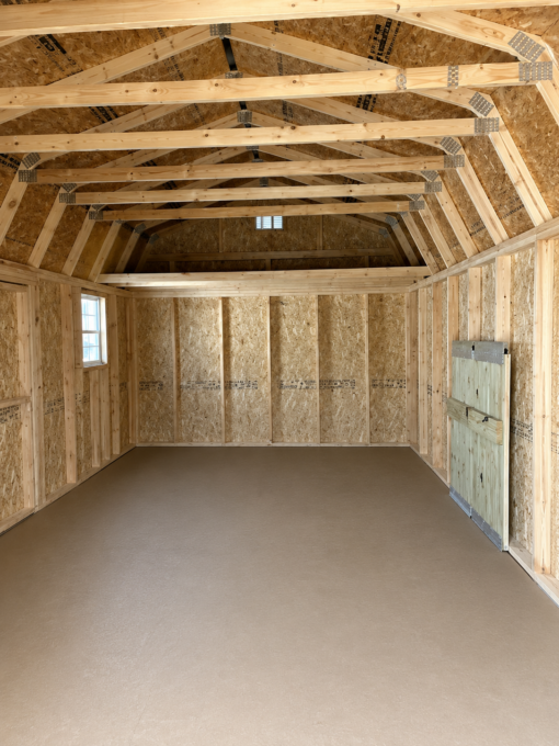 12'x20' Economy High Barn Wood Shed