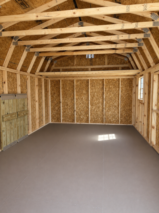 12'x20' Economy High Barn Wood Shed