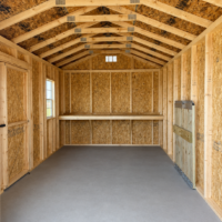 10'x20' Economy Ranch Gable Wood Shed