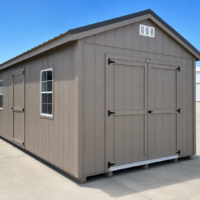 10'x20' Economy Ranch Gable Wood Shed