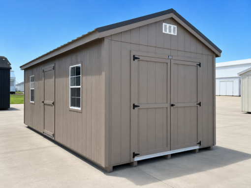10'x20' Economy Ranch Gable Wood Shed