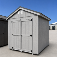 8'x10' Economy Ranch Gable Wood Shed