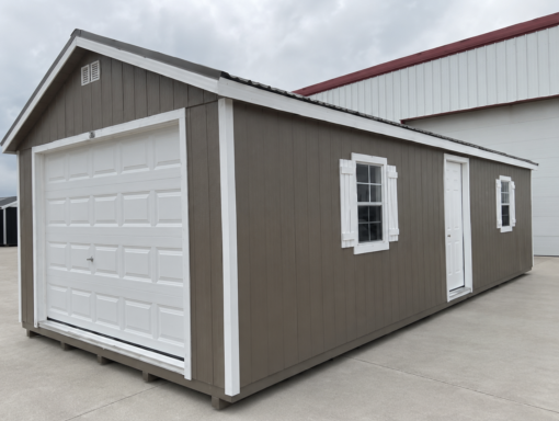 75298 14'x32' Ranch Gable Wood Panel Garage