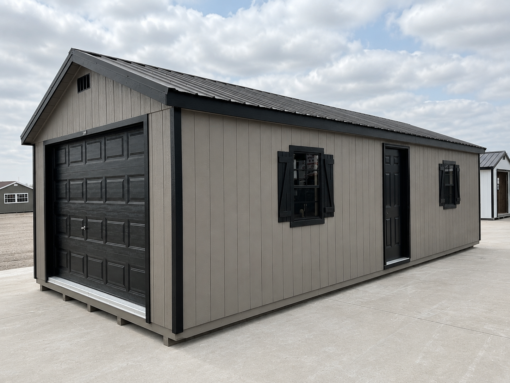 75300 14'x32' Ranch Gable Wood Panel Garage
