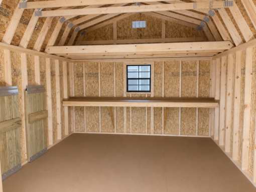 75425-1 12'x16' High Barn Wood Panel Shed
