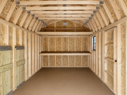 10'x20' High Barn Wood Panel Shed