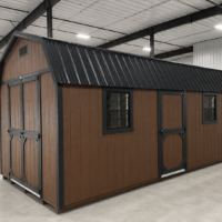 10'x20' High Barn Wood Panel Shed