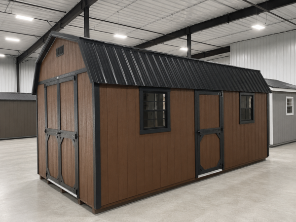 75525 10'x20' High Barn Wood Panel Shed