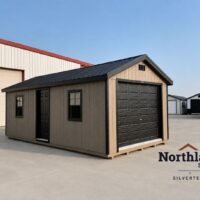 12'x24' Ranch Gable Wood Panel Garage