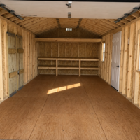 12'x24' Ranch Gable Wood Panel Garage