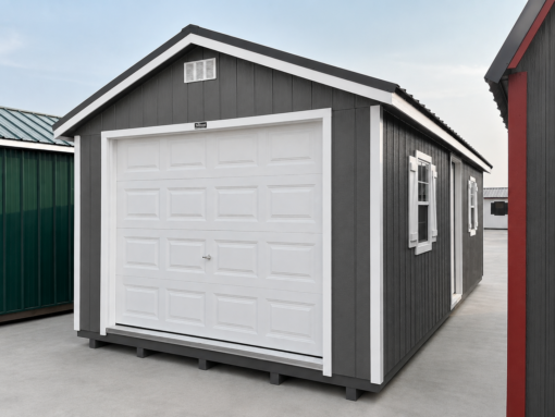 12'x24' Ranch Gable Wood Panel Garage