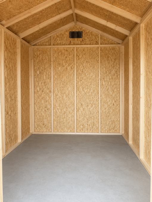 8'x10' Economy Ranch Gable Wood Shed