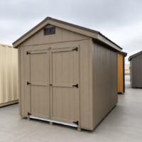 8'x10' Economy Ranch Gable Wood Shed