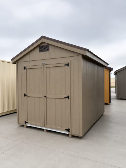 8'x10' Economy Ranch Gable Wood Shed