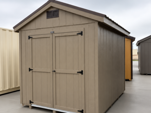 8'x10' Economy Ranch Gable Wood Shed