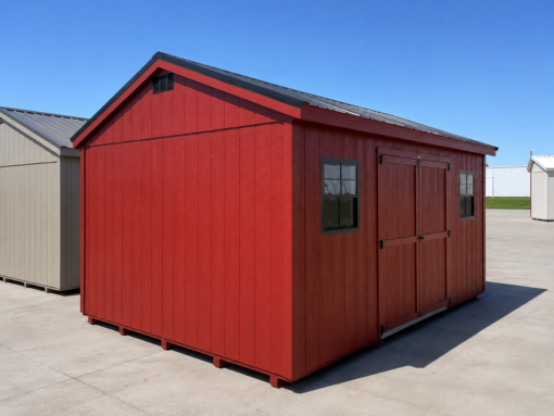 75565 12'x16' Economy Ranch Gable Wood Shed