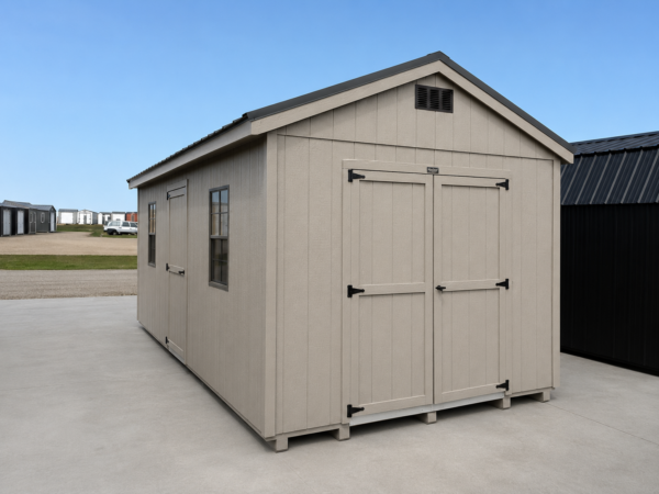 10'x20' Economy Ranch Gable Wood Shed