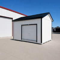 12'x16' Ranch Gable Wood Panel Garage