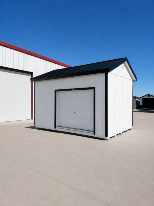 12'x16' Ranch Gable Wood Panel Garage