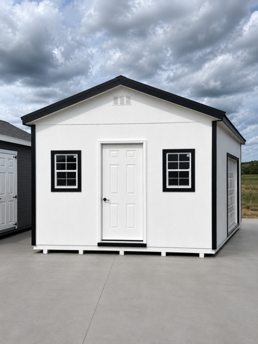 12'x16' Ranch Gable Wood Panel Garage